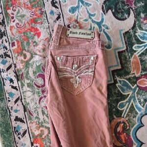 Rock Revival Women's Dusty Pink Boot Cut Jeans
